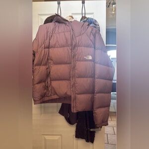 Womens The North Face Printed ‘96 Retro Nuptse 700 Down Hooded Jacket Large NWOT